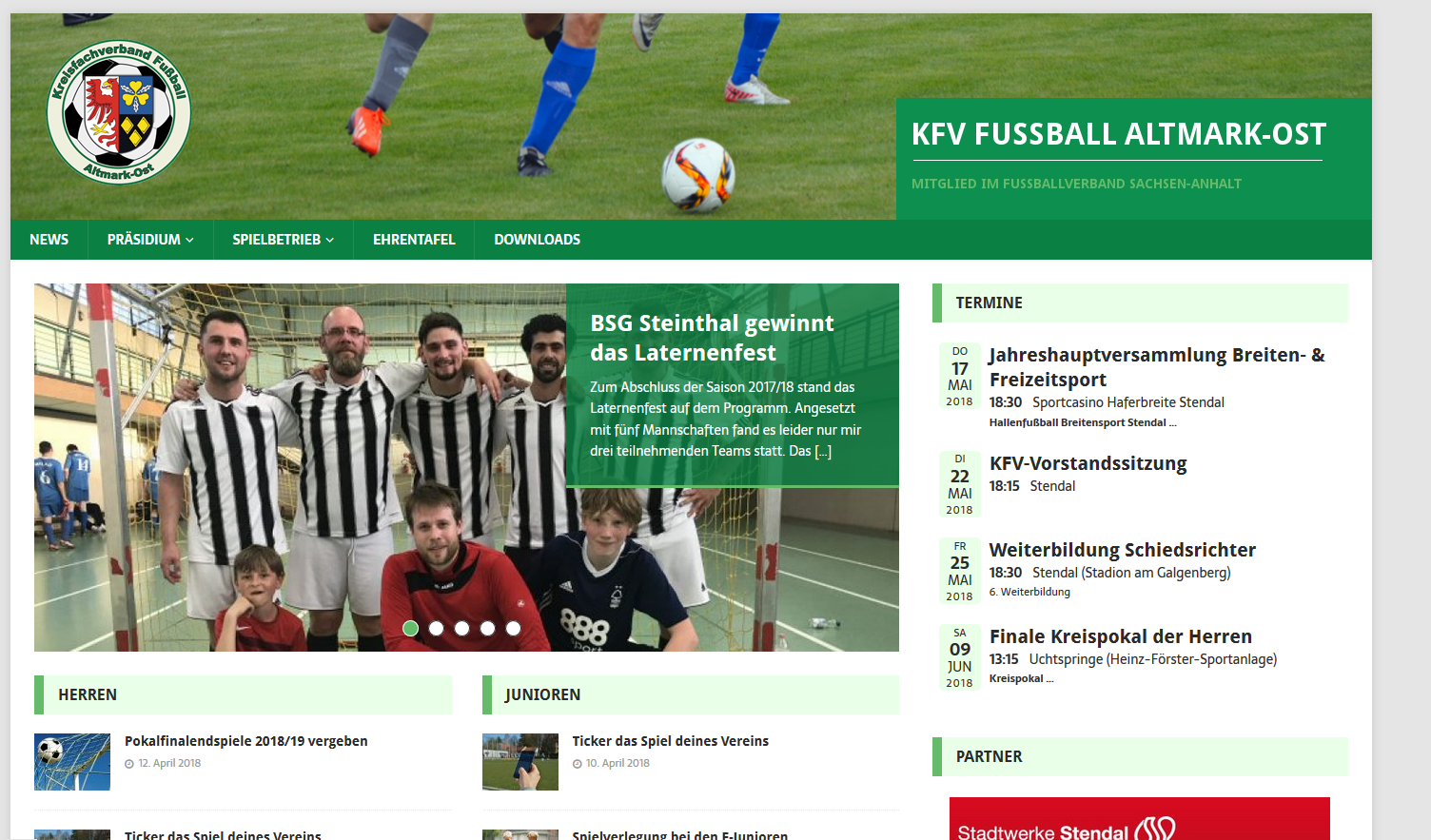 KFV-Webseite erstrahlt in neuem Glanz - KFV Fußball Altmark-Ost